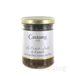 Petit salé de canard aux lentilles vertes du Puy