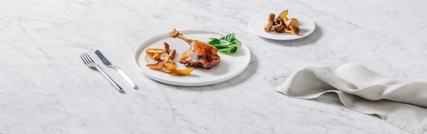Assiette de confit de canard