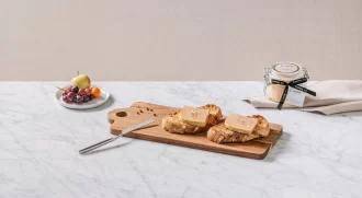 Foie gras sur tartine de pain